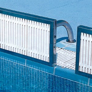 material de competición de piscina paneles de viraje